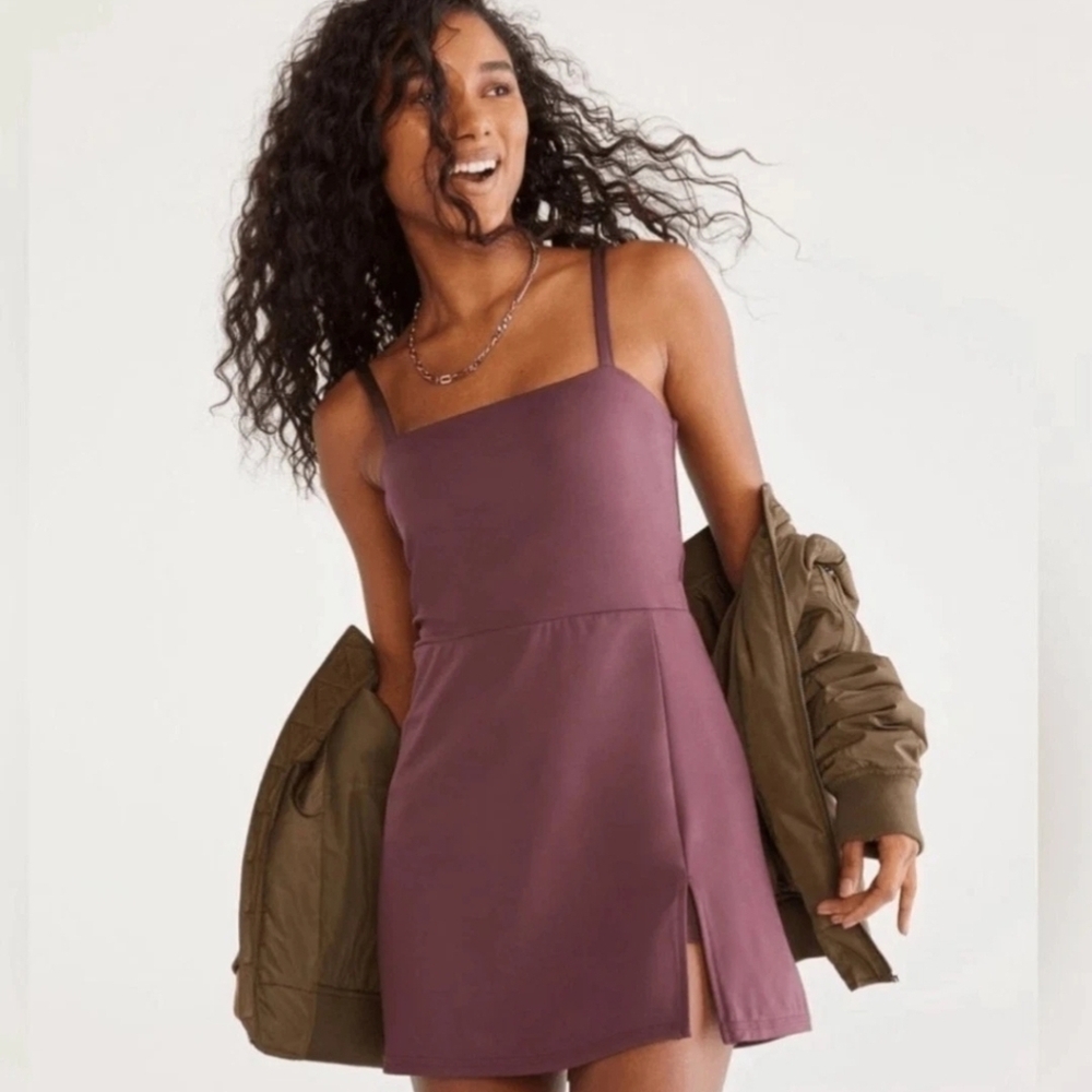 Aeropostale Mauve Purple Mini Dress with Side Slit